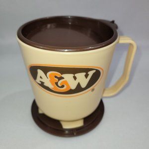 A&W Vintage Plastic Coffee Cup Travel Mug Bertwood Marketing